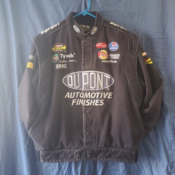 Chase Authentics Other - Mens vintage Jeff Gordon all black nascar jacket